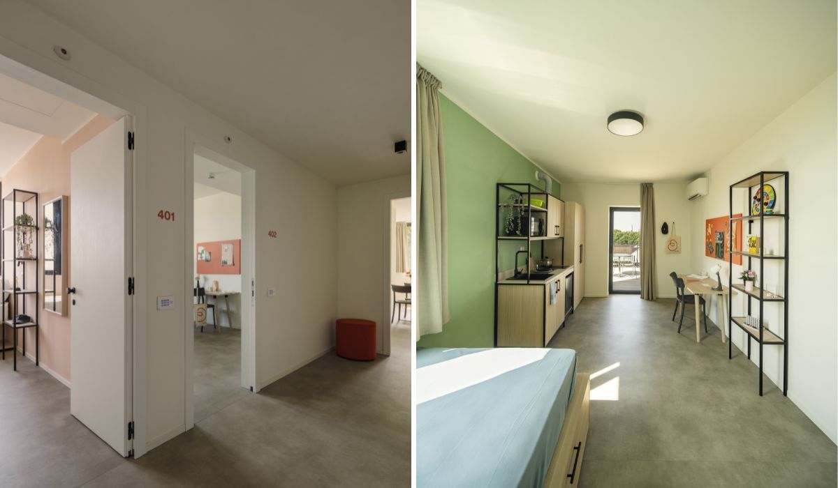 Residencias de Estudiantes Campus Novara y Vía Tollegno
